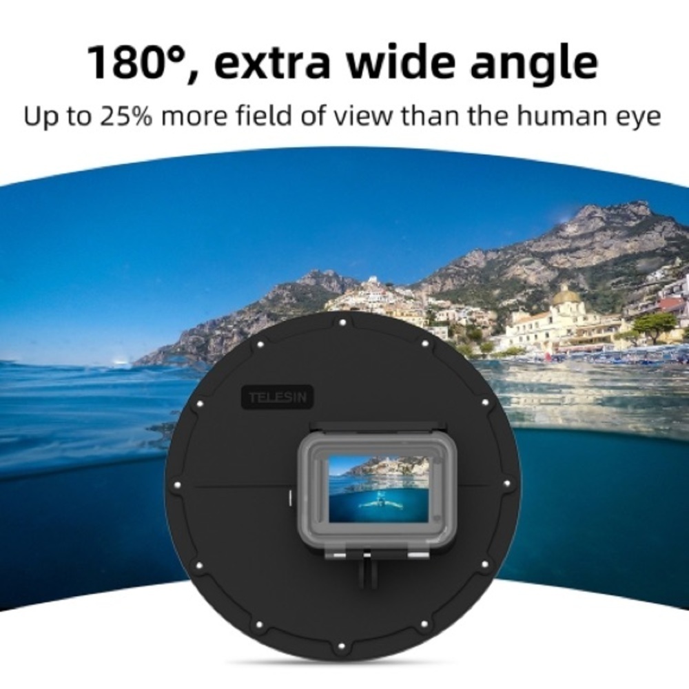 Telecom dome port go pro hero 5 underwater housing fish eye - Picture 5 of 8